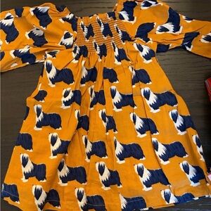 Pink Chicken Dog Print Dress